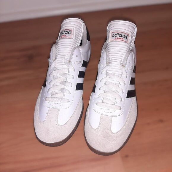 ADIDAS SAMBA CLASSIC 772109 White Black Indoor Soccer Shoes | Men\'s Size 9 main image 12
